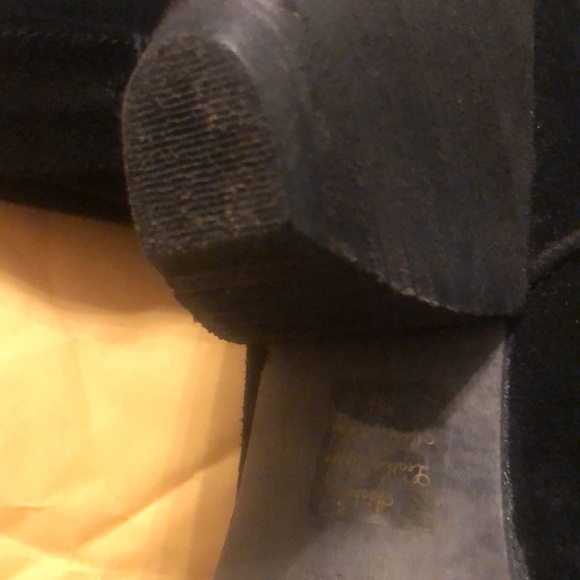 Gunmetal black suede boots - Picture 10 of 11